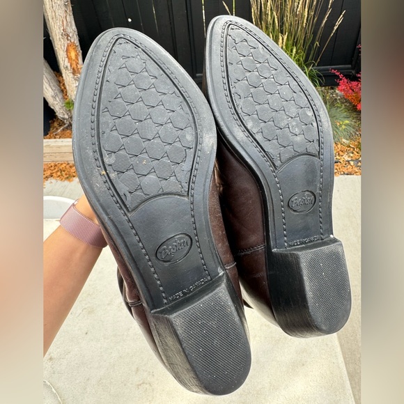 Bastien vintage leather fisherman core tall boots in brown - Picture 9 of 12